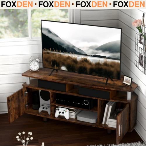 Rustic brown stand cabinet - tv,