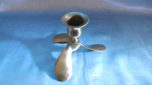 Bronze boat propeller candle - propeller,