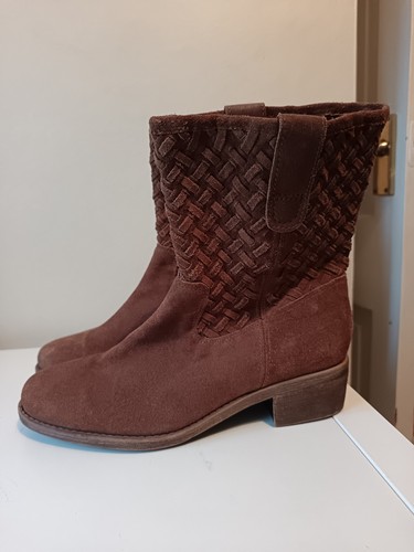 Next suede leather brown ankle - next,