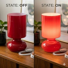 Ikea LYKTA Glass Table Lamp