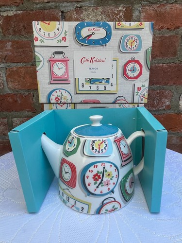 Cath kidson clocks teapot - kidson,