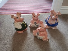 NatWest Wade Ceramic Pigs - Selection of 4