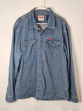 Wrangler Shirt Mens 2XL Blue