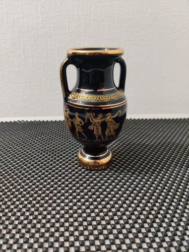 Greek vase urn black - vase, 24k