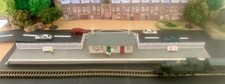 N Gauge Railways~Station Building~Platform~People~Seats~Scratch built~14” Long 