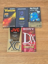 5x Mixed Blank VHS Video