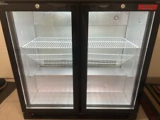 Double Glass Door Bottle Fridge Commercial Back Bar Cooler Drinks Chiller 208...