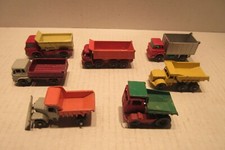 7 Matchbox Lesney Dump Trucks