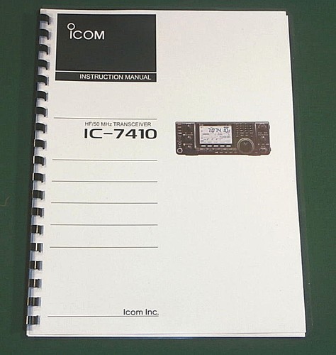 Icom 7410 instruction - ic-7410,