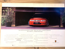 ROVER 620ti TURBO 600 1990s - ORIGINAL FRAMEABLE ART CLASSIC CAR ADVERT