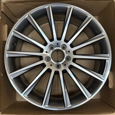 MERCEDES GLC AMG TURBINE 20" ALLOY WHEEL GREY DIAMOND CUT FRONT  A2534011900