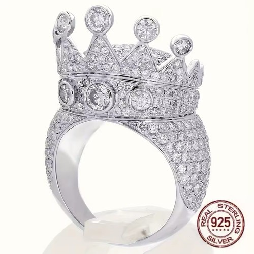 Luxury iced out king crown - luxury,