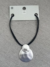 M&S Silver and Black Necklace