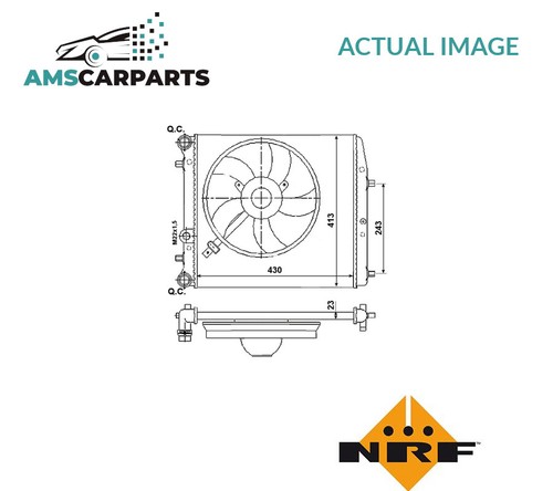 Engine cooling radiator - radiator, 53021