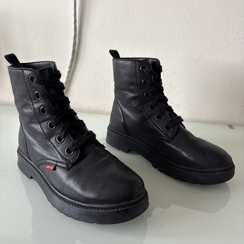 Levi black faux leather - faux,
