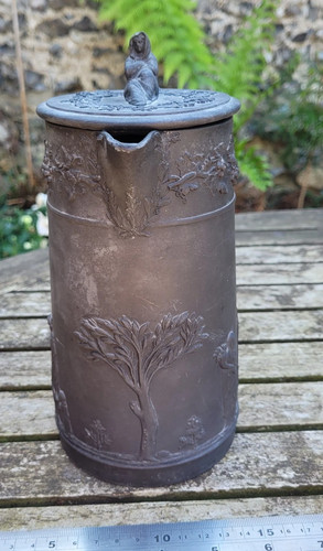 Wedgwood black basalt lidded