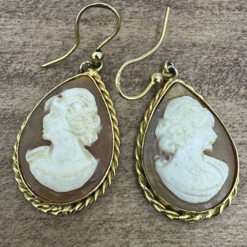 Vintage cameo shell 925 - vintage,
