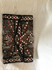 Zara Beaded clutch bag with