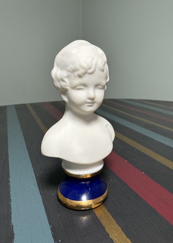 Vintage porcelain bust - porcelain, boy