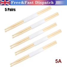 Pack of 5 Pairs Drum Sticks 5A
