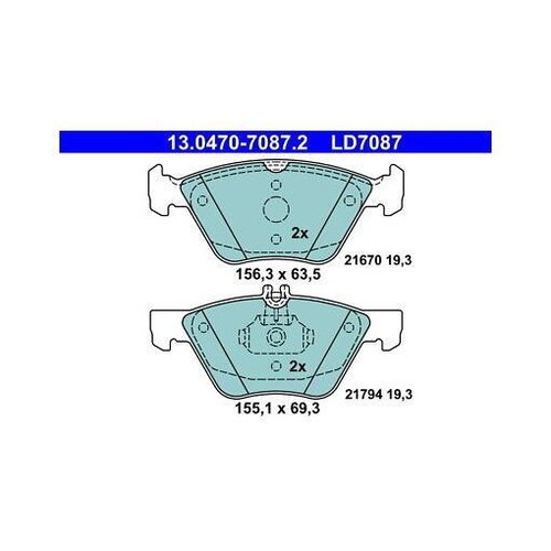 Ate 0470 7087 brake - 13.0470-7087.2,