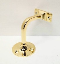 Brass handrail brackets stair - brass,