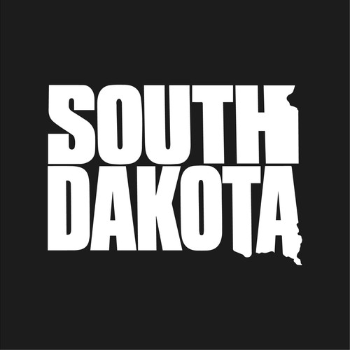 South dakota typography name - south,