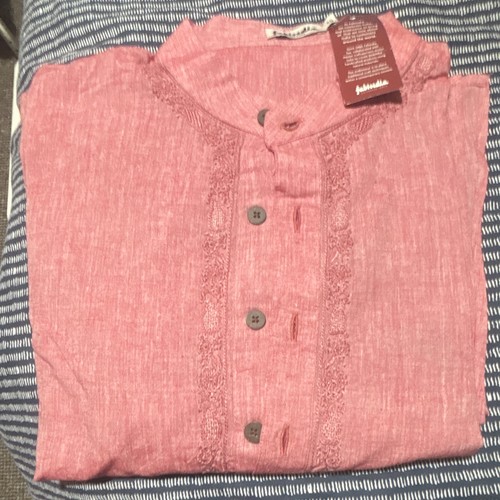 Fabindia men pink cotton - fabindia, men's