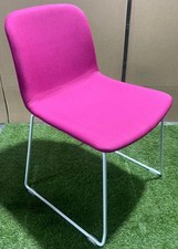 VERCO BETHAN  chairs -Modern/cantilever- pink/white - FREE DELIVERY
