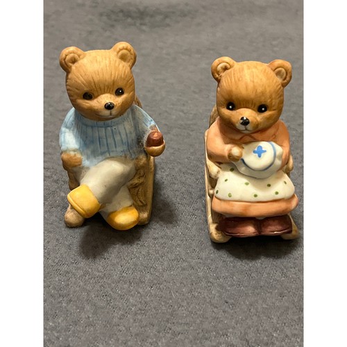 Homco bears dad and mom - homco,