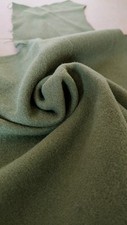 Green Faux Wool Fabric Remnant