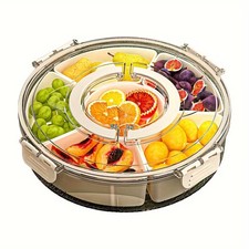 Rotating Snack Tray with Lid &