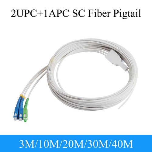 Fiber optic wire 2upc 1apc - fiber, 2upc+1apc