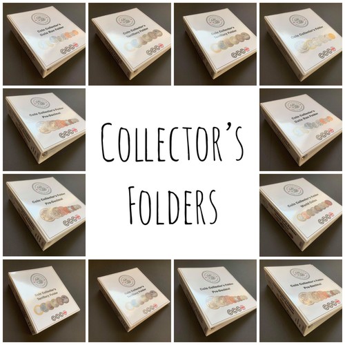 Empty coin collector folder - coin,