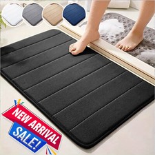 Non Slip Bath Mat Extra Large Bathroom Rug Water Absorbent Toilet Pedestal Mats