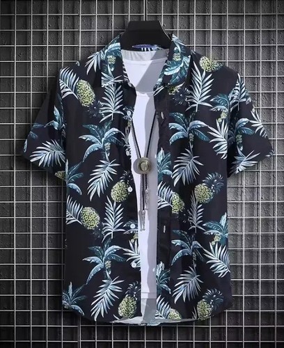 Men hawaiian beach shirt - men's,