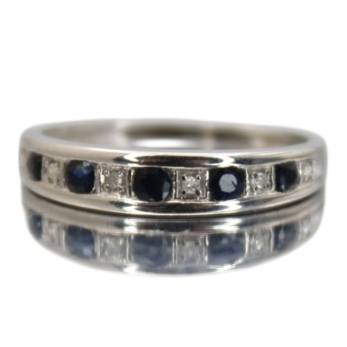 Diamond sapphire ring white - diamond,