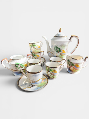Japanese art china coffee - china, set