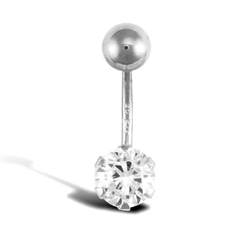 Body jewellery 9ct white gold - body,
