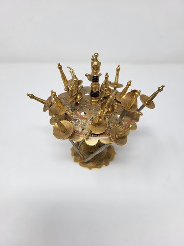 Toledo brass sword holder - brass,