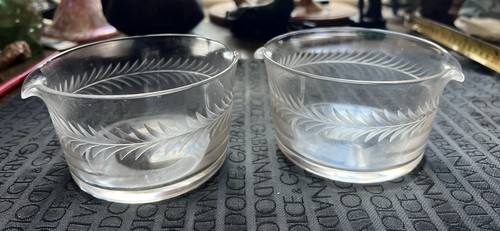 Pair english georgian glass - pair,