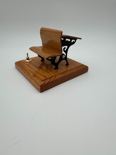 Vtg miniature school desk pen - vtg,