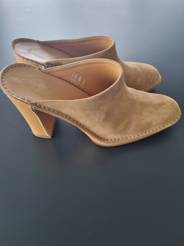Tod suede mule - suede, worn
