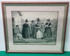 Framed Antique 1851 Welsh