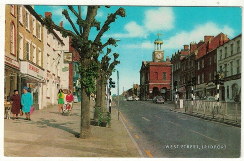 Postcard west street bridport - postcard,
