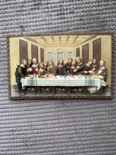 The last supper wall plaque - last,