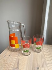 Retro Glass Jug Pitcher &