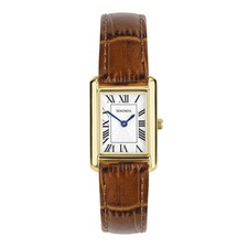 Sekonda Classic Ladies 22mm Colette Watch in Gold with Brown Leather Strap