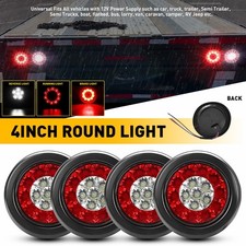 4x 4" Inch Round LED Offroad