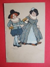1911 ETHEL PARKINSON CHILDREN ART Comic MEDIEVAL COSTUME GIRL & BOY